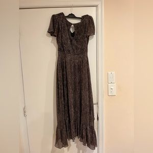 Kenzie Dresses Black/Gold Midi/Maxi Dress
